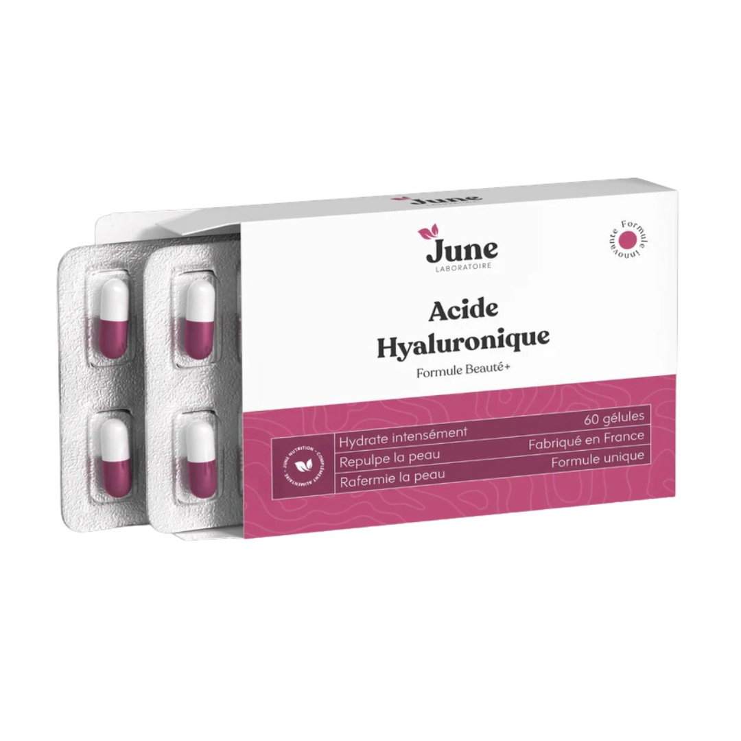 Les bienfaits de l'acide hyaluronique en gélule : Une peau éclatante et des articulations souples - June Laboratoire